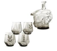 The Source Wholesale Halo Master Chief Carafe à décanter en verre et 4 verres à collectionner