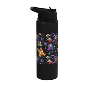 The Super Mario Galaxy Movie Galaxy Fun All Over Print Stainless Steel Insulated Water Bottle