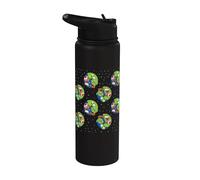 The Super Mario Galaxy Movie Toad and Yoshi All Over Print Stainless Steel Insulated Water Bottle