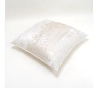 THE-TINOART Blanc cassé Beige Or Housse d'oreiller Luxe Moderne Velours et Polyester Housse de Coussin Boho Throw Pillow Cover Coussin Décoratif pour Canapé Salon Chambre Voiture 61 x 61 cm