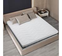 The White Stone Matelas 140 x 190 en Waterfoam Hypoallergénique | Hauteur 20 cm | Rembourrage en ouate et revêtement en Tissu 3D Respirant, Anti-acarien et antifongique | Fabriqué en Italie