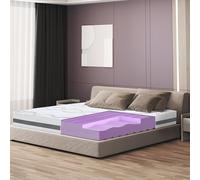 The White Stone Matelas 180 x 190 à Fermeté Moyenne | Hauteur 25 cm | Tissu hypoallergénique et Respirant | Propriétés orthopédiques et automodelantes | Produit en Italie