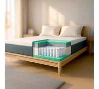 The White Stone Matelas 180x200 en Memory Foam et Ressorts Ensachés