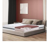 The White Stone Matelas à mémoire de Forme 135 x 185 à fermeté Moyenne | Hauteur 27 cm | Tissu hypoallergénique Respirant | Propriétés orthopédiques Auto-modelantes | Produit en Italie