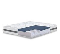 The White Stone Matelas Simple 100x200 Memory Foam orthopédique Hauteur 27 cm Made in Italy