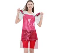 Theaque Tablier de barbier Transparent pour coiffeur Tablier de travail réglable à sangles croisées pour Femmes et Hommes
