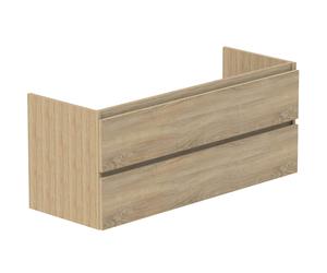Thebalux beat 45 posé - meuble bas suspendu tiroir bois profil de préhension de la couleur du meuble ribbd navarro chêne 2x 1BE120039RNA