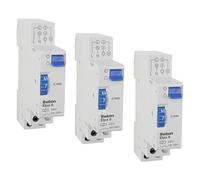 Theben 0080002 ELPA 8 Lot de 3 interrupteurs d'éclairage d'escalier électromécanique TLZ sans consommation en veille 3 conducteurs 4 conducteurs commutables 300 W LED