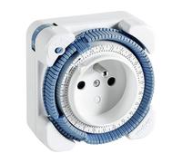 Theben 0260841 Timer 26 I Prise programmable analogique pour l'intérieur, l'original en qualité premium I programmateur minuterie I Type E I LED 400 W I safety-plus
