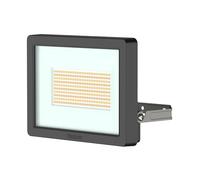 Theben 1020677 theLeda B50 Dual BK projecteur LED 50 W extérieur IP65 noir | 3000 K blanc chaud/4000 K blanc neutre commutable, 6900 lm, lentille transparente, 90° haut/70° bas, noir
