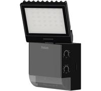 Theben 1020801 theLeda S8-100 BK Projecteur LED I Détecteur de mouvement intégré I Noir I Montage mural I Couleur de lumière 4000 K I Angle de détection 180° I Portée 10 m I Orientable