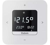 Thermostat d'horloge numérique Theben, programme hebdomadaire, version secteur, utilisation via application possible, 1 pièce.