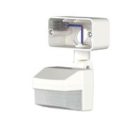 Theben 9080041 - Module détecteur de mouvement, pour montage de projecteurs LED theLeda B dual, angle de détection 180°, portée 12 m, interrupteur crépusculaire, Teach-In, blanc
