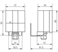 THEBEN AG THEB Emetteur de luminosité 133EIB/KNX LUNA EIB/KNX 110x72x54mm