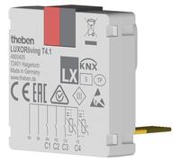 Theben LUXORliving T4.1 Interface à 4 boutons-poussoirs, entrée binaire, encastrée 4800405