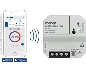 Theben RAMSES 814 BLE UP - thermostat programmable intelligent, numérique et invisible