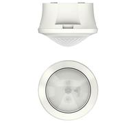 Theben 1030550 theMova S360-100 AP WH Détecteur de Mouvement Infrarouge Passif I Zone de détection 360° I Intérieur I Montage au Plafond en saillie I PIR