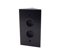 Thebo 2 Compartiment de l'énergie de Colonne d'angle de St 3007 prises â€“ Barre multiprise 2 prises en noir/d'angle/Inox/