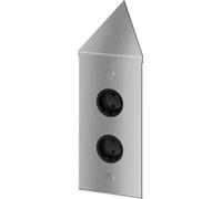 Thebo Prise d'angle 17586/200/2C Acier inoxydable double ST 3007-2C verticale