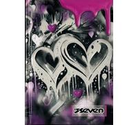 TheCartoonWorld Seven Agenda scolaire 7 2026-2027 Pocket - Girl Edition avec autocollants (cœurs)