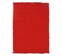 Thedecofactory Tapis en Coton Rouge 120x170