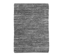 Thedecofactory Tapis en Cuir tressé Gris Clair 120x170