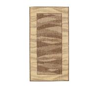 Thedecofactory Tapis réversible Ondes abstraites Beige-Marron 110x60