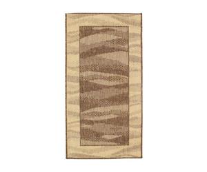 Thedecofactory Tapis réversible Ondes abstraites Beige-Marron 110x60