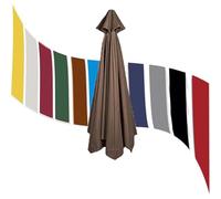 THEGA Auvent De Rechange pour Parapluie D'extérieur - Toile De Rechange pour Parasol Déporté (6 Ou 8 Baleines) - Tissu De Remplacement pour Grand Parasol De Jardin
