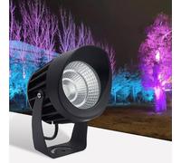 THEGA Projecteur LED - Faretto A Fascio LED Luci, Projecteur LED AC85-265V, Éclairage d'arbre Étanche IP65, Éclairage Paysager LED pour Le Sol, pour Bâtiments, Jardins, Parcs(Red,25W)