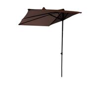 THEGA Toile De Rechange pour Demi-Parasol - Parasol De Jardin Semi-Circulaire À 5 Baleines - Housse De Protection Solaire Demi-Ronde pour Jardin, Terrasse, Mur Ou Clôture
