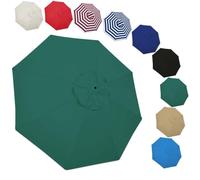 THEGA Toile De Rechange pour Parasol De Terrasse (2 M / 2,7 M / 3,0 M), Housse De Remplacement À 6 Ou 8 Baleines, Compatible avec Parasols De Jardin Et De Marché