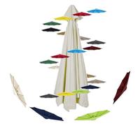 THEGA Toile De Rechange pour Parasol De Terrasse - 6 Ou 8 Baleines - Tissu Épais, Imperméable Et Anti-UV - pour Jardin, Cour, Patio Ou Terrasse (Toile De Rechange Uniquement)
