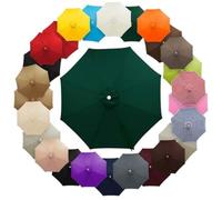 THEGA Toile De Remplacement pour Parasol (6 Ou 8 Baleines) - Housse Imperméable, Protection UV - Tissu pour Parasol De Jardin Et D'extérieur