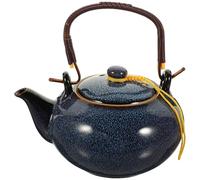Théière 2 Tasses Portatif en Céramique Bleu, Élégante pour Bureau | Créative, Chic et Attractive, Décor de Maison, Sûre à Utiliser, Résistante aux Chocs, Idée Pendaison