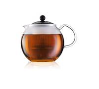 Bodum Théière à piston Assam 1823-01 avec anse, couvercle et filtre plastique/verre Noir 0,5 L
