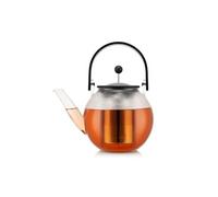 Bodum Théière à piston Assam 12267-01 1,5 L inox/verre noir avec anse et filtre