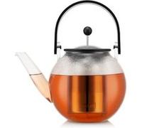 Théière À Piston Inox-verre Avec Anse Et Filtre 1.5 L Bodum