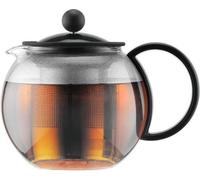 Théière à Piston Bodum Assam, Couvercle Plastique, Filtre Inox, 0.5 l, Noir