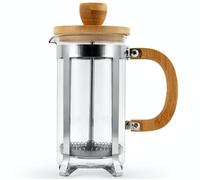 Théière À Piston En Verre Inox Et Bambou 35cl H&h Nordic