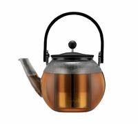 Théière À Piston Inox-verre Avec Anse Et Filtre 1.5 L Bodum