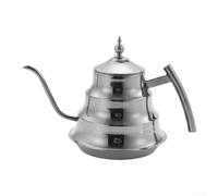 Théière Acier Inoxydable Double Paroi avec Infuseur Thé - Bec Verseur pour précis Anti-Goutte pour Maison et Bureau - 1200ml Argent(silver)