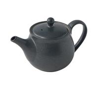 Théière avec infuseur à thé 420 ml, noir, céramique, MIJ
