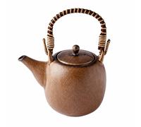 Théière avec infuseur à thé 500 ml, marron, céramique, MIJ