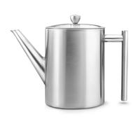 Théière avec infuseur à thé CYLINDRE MINUET 1,2 l, argent, acier inoxidable, Bredemeijer