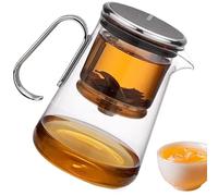 Théière avec infuseur pour thé en vrac avec passoire - Magnétique avec passoire et couvercle, multifonction avec séparation de l'eau et poignée pour thé Oolong vert, noir ou chaud