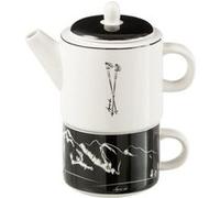 Théière Avec Tasse "Après-Ski" 78 lanc Blanc G
