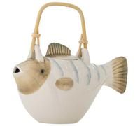 Théière Bloomingville WRENNA FISCH avec infuseur, capacité de 800 ml, théière avec couvercle