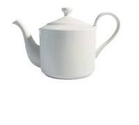 Theiere Cafetière en céramique blanche, théière en porcelaine fine, théière à fleurs for le thé de l'après-midi, grande capacité, théière