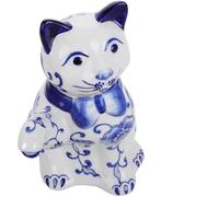 Théière Chat en Céramique Bleue, Pichet Décoratif pour Jus